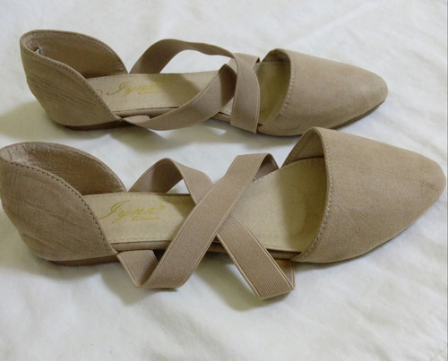 Zapatos Flats Dama Color Nude Num 5