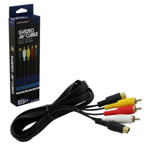 Cable Default Retro-bit 6 Pies Chapeado En Oro Video Rca Av