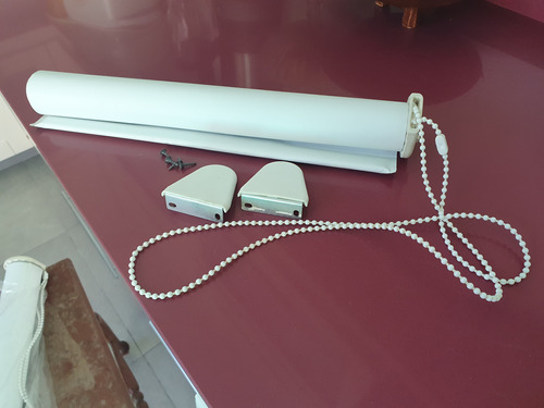 Cortina Roller Blanca Usada De 0,40 X 1,45