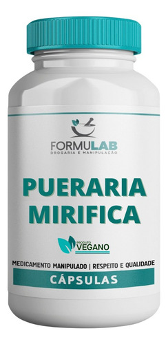 Pueraria Mirifica 500mg - Contém 60 Cápsulas - Vegana