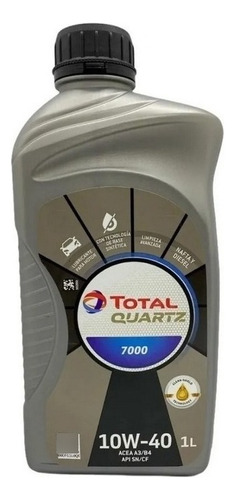 Aceite Total 7000 1 Litros Para Peugeot 307 1.6 Nafta 16v