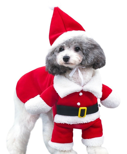 Roupa De Papai Noel Pet - Natal -  Cachorros Ou Gatos 
