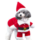 Roupa De Papai Noel Pet - Natal -  Cachorros Ou Gatos 