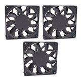 3x Fan 120mm Industrial Pwm Alto Desempenho 3700rpm E 140cfm