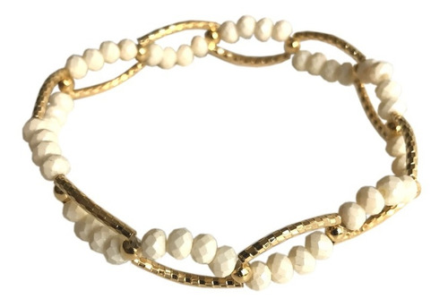 Bashari Esclava De Chapa De Oro Chain Bracelet - Blanco