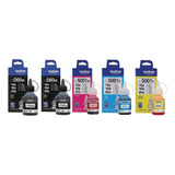 Kit De Tinta Brother X5 Colores Original Btd60bk Bt5001