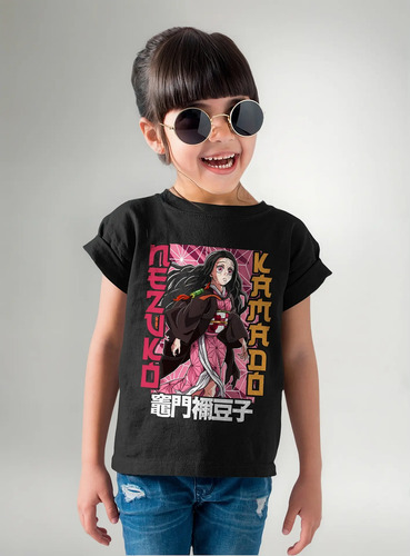 Playera Para Niño Demon Slayer Nezuko Anime Infantil Moda