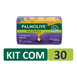 Kit Com 30 Sabonetes Palmolive Nutrição Suave 85g