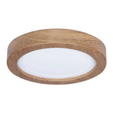 Plafon Led De Madera Redondo De 12w Cx