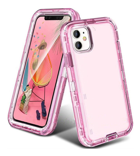 Funda Protector Uso Rudo 360 Para iPhone 11 12 13 Xr 8 Plus