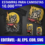  10.000 Estampas E Vetor Para Sublimação Transfer Silk 