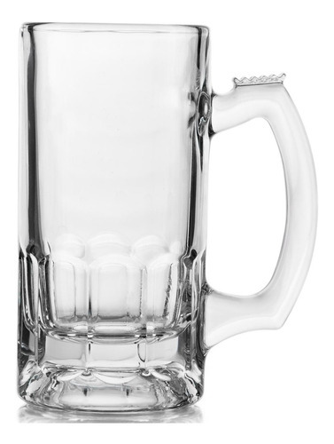 Vasos Tarros Cerveceros Vidrio Bar Cerveza Set 12pzas 375ml Color Cristal