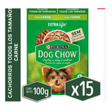 Sobres Dog Chow Cachorro Carne