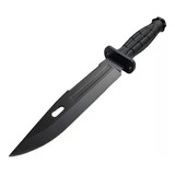 Cuchillo Táctico Negro Supervivencia Militar C/ Funda Rígida