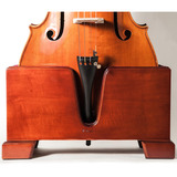 Soporte De Madera Maciza Premium Cello Borgoña Cojines...