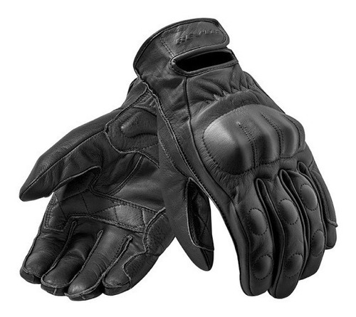 Guantes Cortos Revit Cooper Cuero Negro Bamp Group