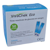 50 Tirillas Para Glucometro Vivacheck Eco 