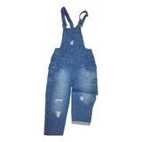 Jardinero Pantalon Nena Jean Rigido Mom Enterito Niña 4 -16 