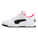 Tenis Puma Rebound Layup Lo Jr Blanco,37049001