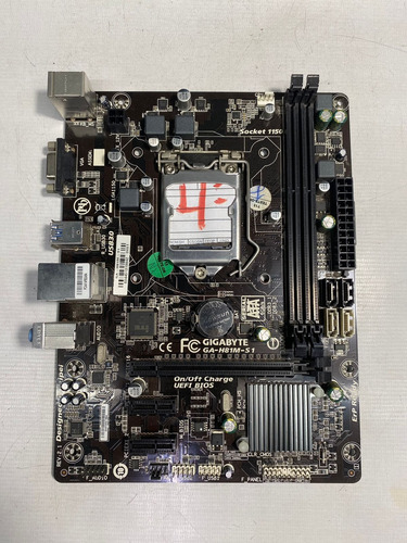 Placa Mae Gigabyte Ga-h81m-s1 Ddr3 Lga 1155