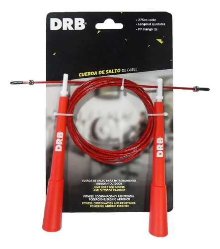 Soga De Saltar Cable De Acero Speed Rope Regulable Drb