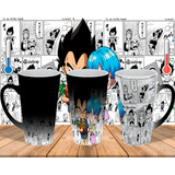 Taza Mágica Cónica 17oz Vegeta Y Bulma 2