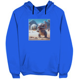 Sudadera Capucha Ar4  Dinosaurio Voley A025