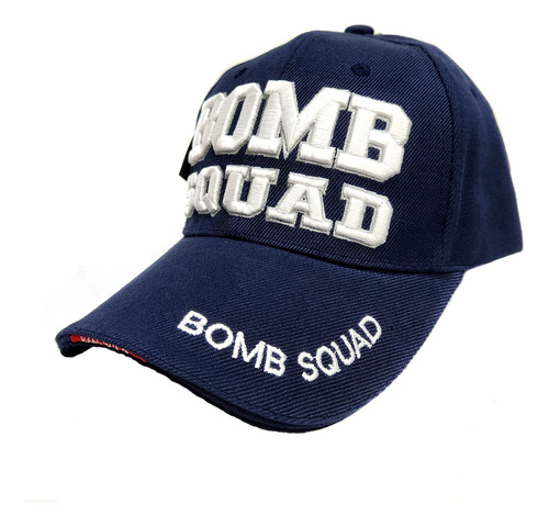 Gorra Bordada Importada Bomb Squad Bomberomania Azul