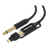 Hosongin Cable De Guitarra Usb A 1/4 De Pulgada, Adaptador D