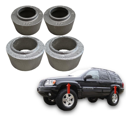 Kit De Aumentos De 2.5 Para Grand Cheroke Wj 99-04