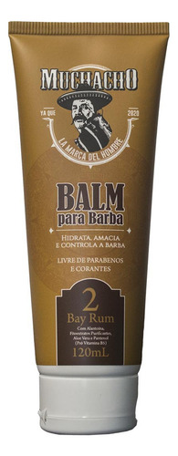 Balm Hidratante Para Barba Bay Rum - Muchacho Fragrância Rum E Canela