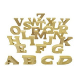 19 Letras De A-z Mdf 15mm Por 8cm De Altura Mdf Madeira