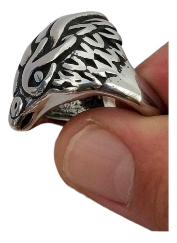 Anillo Cabeza De Aguila Acero Quirurgico