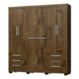 Guarda Roupa Casal Londres 6 Portas I03 Malbec