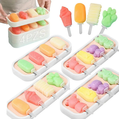 LEAWEDE 16pzs Moldes De Silicon Paletas Para Heladas Hielos + Cubrir moldes para paletas heladas moldes para paletas palitos de paleta | MercadoLibre