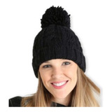 Gorro Feminino Pompom Adulto Touca Frio Inverno Forrada Lã