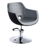 Sillon De Peluqueria Probell Modelo Orión Gris Plata