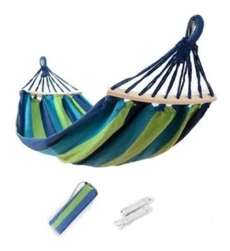 Hamacas Con Bolso Camping Jardin Casa 180x100cm