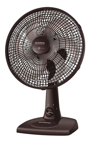 Ventilador Mondial 30cm 6pás Silencioso Preto Preto 110v