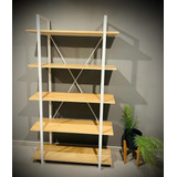 Biblioteca Industrial Nordica En 90x30x180alto Mel Paraiso