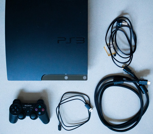 Sony Playstation 3 Slim 120gb Con Joystick Y Juegos
