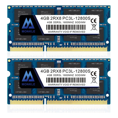 Memoria Ram DDR3 8GB (2x4GB) SODIMM Monkle Gamer Azul para Laptop | Envío gratis