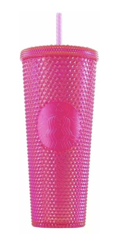 Starbucks 2019 Holiday Studded Tumbler Neon Pink