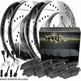 [kit Completo] Platinum Hart Rotores Perforados Ranura De Fr