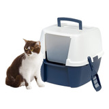 Arenero Jumbo Grande Para Gato Con Capucha Y Cuchara Pala