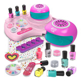 Amagoing Kit De Esmalte De Uñas Para Niñas De 6 A 12 Año.