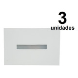 3 Balizador Friso Parede Escada Caixa 4x2 P/ Led G9 Branco