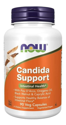 Suplemento En Cápsula Now  Candida Support Dietético En Pote 90 Un