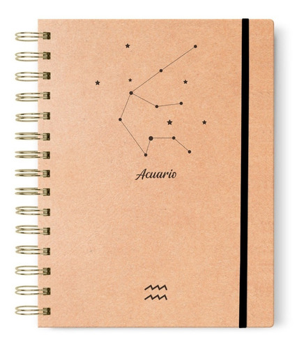 Cuaderno Ecológico A5 Tapa Dura - Hojas Rayadas Zodiaco