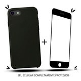 Capinha + Película Vidro Compativel Com iPhone 7 8 Se 2020